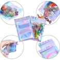 thumbnail image 2 of Bolsas de embalaje para almacenar alimentos, 100 unidades, color holográfico (10,5 x 15 cm), 2 of 4