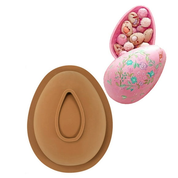 3d Easter Egg Silicone  Baking Tool 3D Easter Egg Chocolate Silicone  DIY Easter Surprise Mousse Moulds Baking Tool For Hot Chocolate Cocoa Bombs Cake