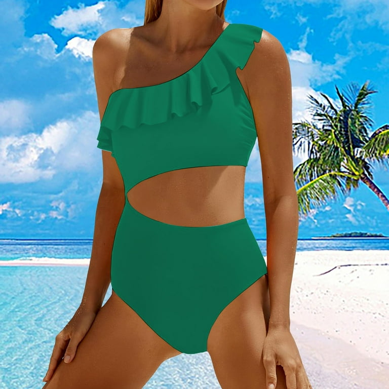 Fadeal Tankini Bathing Suit for Women Women Cutout Swimsuits one