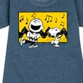 thumbnail image 3 of Peanuts - Charlie And Snoopy Dance Time - Toddler & Youth Girls Fleece Dress, 3 of 6
