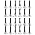 thumbnail image 1 of 24 Pieces Hand Silver Steel Service Handbells Black Wooden Handle Diatonic Metal Musical Percussion, 1 of 5