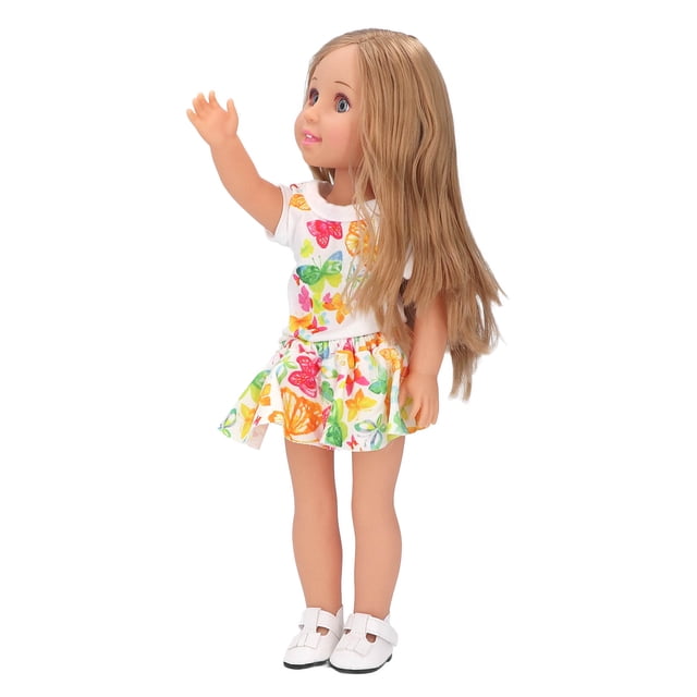 Muñeca elegante para niña, muñeca encantadora para niña de 15 pulgadas con ropa, muñeca linda para niña de alta capacidad