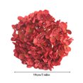 thumbnail image 2 of Advancent Cabezas de flores artificiales versátiles de seda del arte de la hortensia para el mantenimiento bajo elegante interior o al aire Kits de decoración para fiestas Naranja+Rojo, 2 of 6