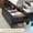 White, variant on Twin Over Twin Metal Bunk Bed with L-Shaped Desk,2 Fabric Drawers, Side Ladder & Full Safety Guardrail, Space Saving Bunk Bed Frame with Open Shelves & Grid Wall,Black & Rustic Brown