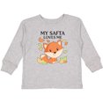 thumbnail image 3 of Inktastic My Safta Loves Me Little Fox Boys or Girls Long Sleeve Toddler T-Shirt, 3 of 5