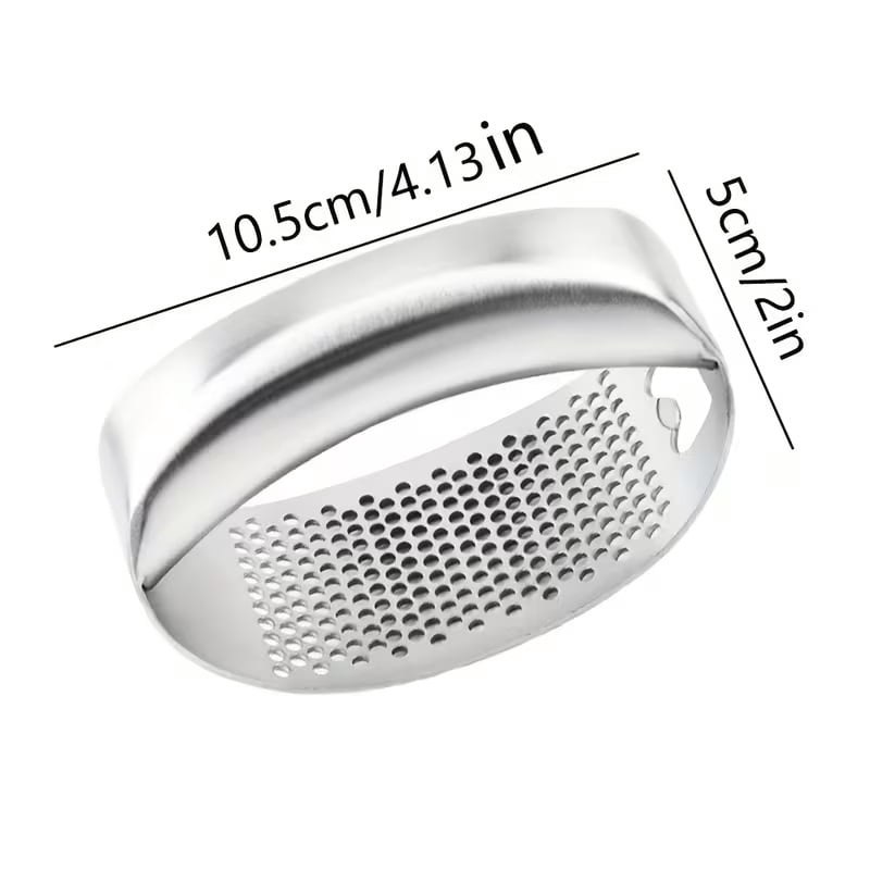 Stainless steel upgraded weighted garlic press, a must-have garlic masher for kitchen cooking, ideal for outdoor barbecues
