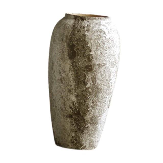 Jarrón de cerámica con flores vintage, centro de mesa, jarrón decorativo 35cm