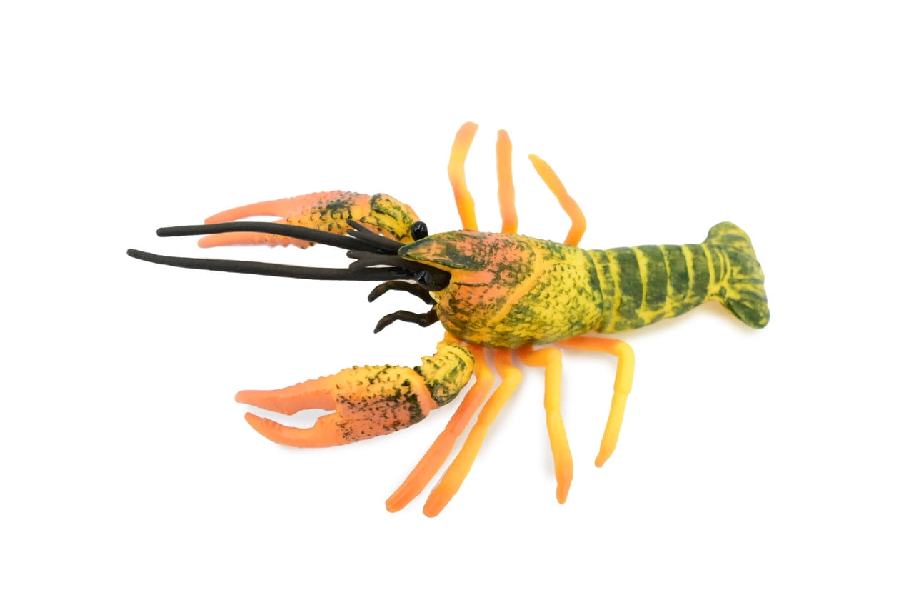 Crawfish, Crayfish, Museum Quality, Hand Painted, Rubber Crustaceans