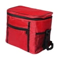 thumbnail image 2 of Bolsa térmica aislante para transporte de pasteles, fiambrera, bolsa de entrega de alimentos, bolsa térmica aislada para oficina, playa y comercial Rojo, 2 of 8