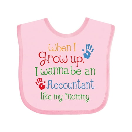 

Inktastic Accountant Like Mommy Gift Baby Boy or Baby Girl Bib