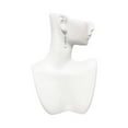 thumbnail image 2 of Silvertone Small Long White Heart Crystal Madison Leverback Earrings, 2 of 2