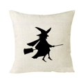 thumbnail image 2 of Mashaouyo Clearance Digital Printed Halloween Witch Silhouette Series Linen Cushion Home Cushion Core Not Included, 2 of 4