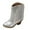 Silver, variant on Leey-World Cowgirl Boots for Girls Girls' Boots Children's Boots Outdoor Boots Girls' Plush Short Boots Boys' boots Silver,1.5