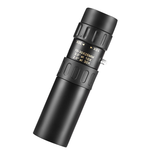 Minkissy Télescope de Concert Tube Unique Télescope Noir Alliage de Zinc-Fer 1Pcs