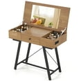 thumbnail image 1 of Costway Vanity Desk with Flip Top Mirror Makeup Dressing Table with Power Outlets Drawer, 1 of 10