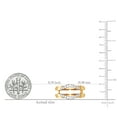 thumbnail image 5 of 0.30 Carat (ctw) 10K Yellow Gold Round Diamond Ladies Anniversary Wedding Band Enhancer Double Guard Ring 1/3 CT, 5 of 5