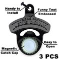 thumbnail image 2 of HAIICEN Bottle Opener Magnetic Wall Mount Beer Day Let's Drink Table Mounted Beer Cap Opener (Pack of 3), 2 of 4