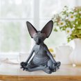thumbnail image 4 of Estatuillas de gatos Estatua de meditación de Buda Yoga Animal Gatos Arte Escultura Decoración Tmvgtek Oficina Multiescena Multifunción, 4 of 8