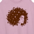 thumbnail image 3 of Instant Message - Starry Afro Woman - Women's Racerback Tank Top, 3 of 6