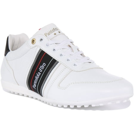 

Pantofola D Oro Zapponeta Uomo Men s Low Top Lace Up Casual Trainers In White Size 8