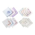 thumbnail image 4 of Womens Handkerchiefs Gift Soft Cotton 12"x12" Colorful Square Pocket Hankies 12pcs, 4 of 8