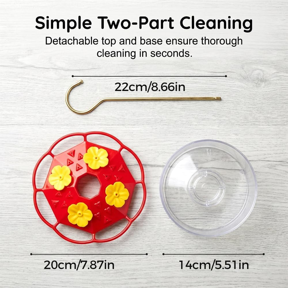 Hummingbird Feeder for Outdoors, 2026 New Multicolor Garden Bird Feeder, Leak-Proof Hanging Nectar Feeder for Backyard, Durable Hummingbird Feeder Bird Feeding Station for Bird Lovers (2Pcs)