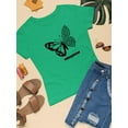 thumbnail image 3 of Butterfly W Leopard Print T-Shirt Women -Image by Shutterstock, Female 4X-Large, 3 of 4