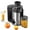 Silver, variant on Juicer Machines, 3" Wide Mouth Centrifugal Juicer with 3 Speed Control for Whole Fruit and Vegetables, Black