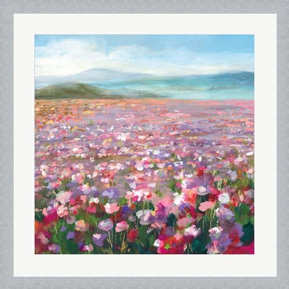 Great Art Now Headland Wildflowers by Danhui Nai, Framed Wall Art, 23.25W x 23.25H