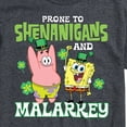 thumbnail image 3 of SpongeBob SquarePants - Prone To Shenanigans And Malarkey - Men's Short Sleeve Graphic T-Shirt, 3 of 6