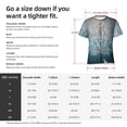 thumbnail image 4 of Bixox Men's Winter Rabbit Printed Short Sleeve Skinny Athletic T-Shirt, 4 of 6