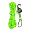 thumbnail image 5 of 4mm Tent Guy Rope with Pulley Aluminum Alloy Self Locking Adjuster, Tent Tie Downs Rope, Hanger Guide Rope for Tent Gardening Green, 5 of 8