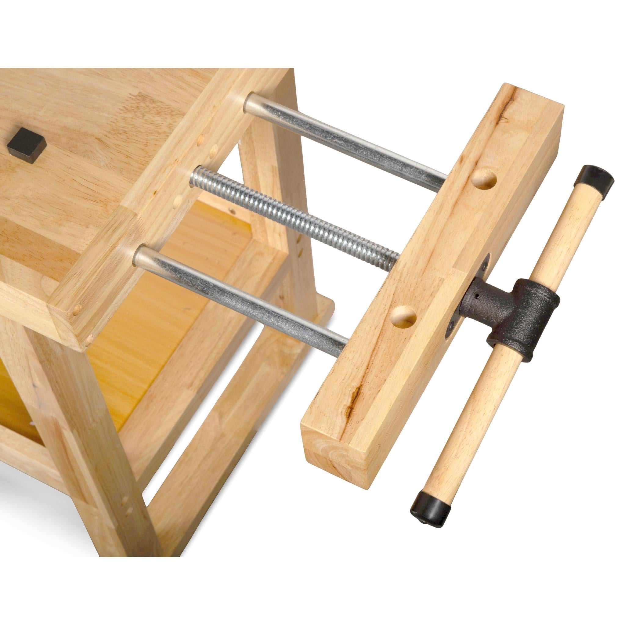 WEN 60-Inch Hardwood Workbench with Four Drawers and Onboard Vise (WB6020)