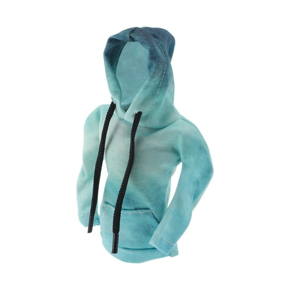 Unique Bargains Gear Shift Knob Cover Car Shift Knob Hoodie Blue Polyester 6.3"x5.12" 1 Pc