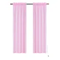 thumbnail image 2 of Gorgeous Home Linen Elegant 2-Piece MR2 Light Pink Curtain Set Semi-Sheer Window Treatment Size 54" wide X 63" length each panel, 2 of 5