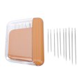 thumbnail image 2 of Sewing Needle Case, Portable Needle Storage Box with 10 Needles for Quilting, Embroidery, Hand Sewing, ABS Material, 2 of 7
