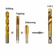 thumbnail image 4 of 6PCS Hex Shank Titanium Plated Screw Thread Drill Bits Set Compound Tap M3-M10 HU4461, 4 of 9