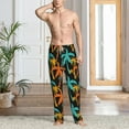 thumbnail image 3 of Cauagu Palm Trees Mens Pajama Pants Sleep & Lounge Pants,PJ Bottoms with Pockets-Large, 3 of 7