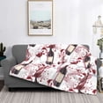 thumbnail image 6 of Throw Blanket for Couch - Watercolor Wine Soft Comfy Lightweight Cozy Warm Throw Blanket, Fuzzy Plush Flannel Blanket & Throws for Sofa and Bed All Season, 6 of 8