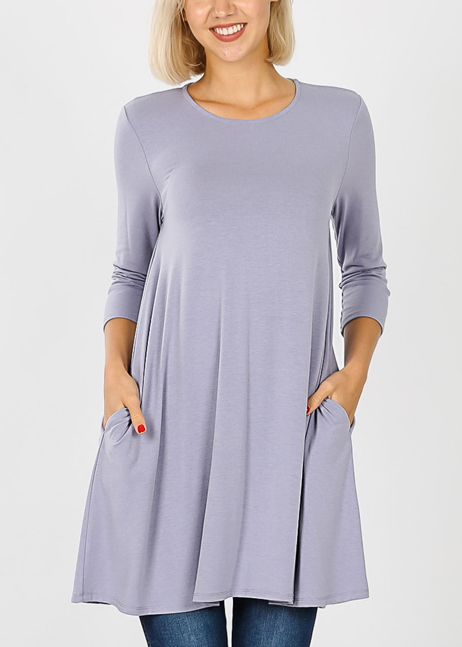 lavender tunic dress