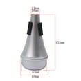 thumbnail image 4 of OUNONA Trumpet Muffler Silver Plated Cup for Indoor Use 1Set, 4 of 6
