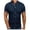 Navy, variant on SwiftWear Men Polyester Short Sleeve Turndown collar Plaid Tshirts Shirts For Men Navy M