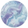 thumbnail image 3 of Ryvnso Blue Purple Marble Round Plate Mats Dining Table Placemat Set of 4 for Holiday Decoration, 3 of 7