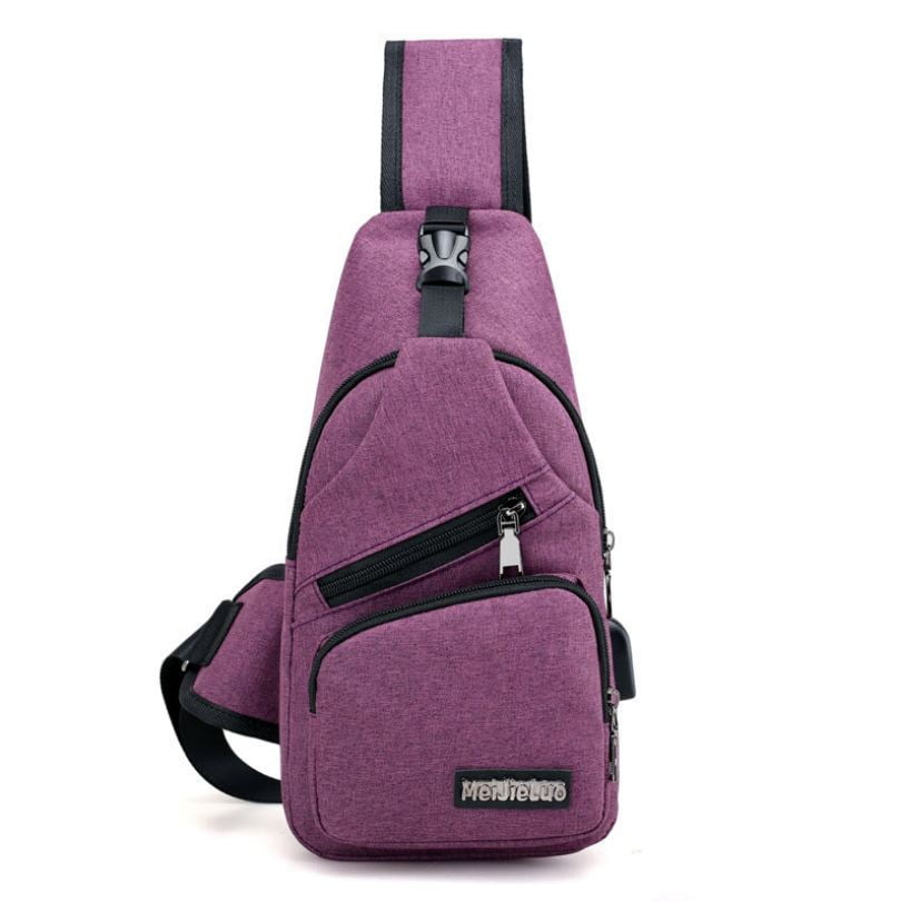 Outdoor Sport Chest Bag Crossbody Shoulder Bag Men Women Backpack Messenger  Pack Casual High Capacity Adjustable Crossbody Bag