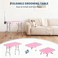 thumbnail image 2 of 42" Professional Dog Grooming Table w/Adjustable Arms - 330Lb Static Capacity | Portable Grooming Station w/Nooses, Mesh Tray | for Small/Large Dogs, 2 of 7