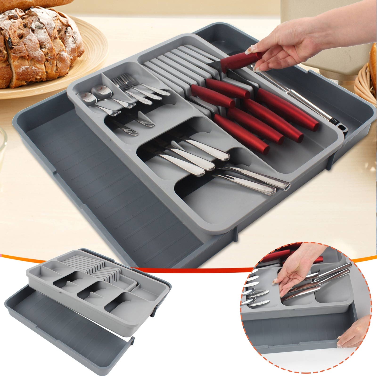 Qepwscx Universal Modern Knife Utensil Holder for Countertop,Knife Holder for Kitchen Counter