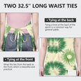 thumbnail image 6 of Green Tie Dye Apron-Garden Aprons for Women with Pockets-Cotton Linen Waterproof Kitchen Cooking Gardening Aprons Adjustable for Kitchen,Cooking,BBQ and Salon 33x27 Inch, 6 of 7