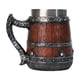 thumbnail image 2 of Jarra De Cerveza De Barril De Madera, Jarra Pirata Vintage Hecha a Mano, Vaso Térmico De Acero Inoxidable, Pieza Única Para Beber, Capacidad De 600 Ml, Regalo Para Entusiastas, 2 of 6