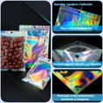 thumbnail image 4 of Bolsa Holográfica Multiusos,100PCS Bolsas de Herméticas Reutilizables, Bolsas de Almacenamiento,Pouch,Bolsa Ziplock Apta parapara almacenamiento de alimentos, Joyas, Cosméticos (8x13cm), 4 of 4