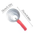 thumbnail image 2 of 6-Ring Curry Comb Horse Brush, Reversible Stainless Steel Shedding Comb with Soft Grip, Horse Grooming Supplies for Horses, Dogs & Livestock, Curry Comb for Shedding & Bathing(RL 2 PCS), 2 of 6